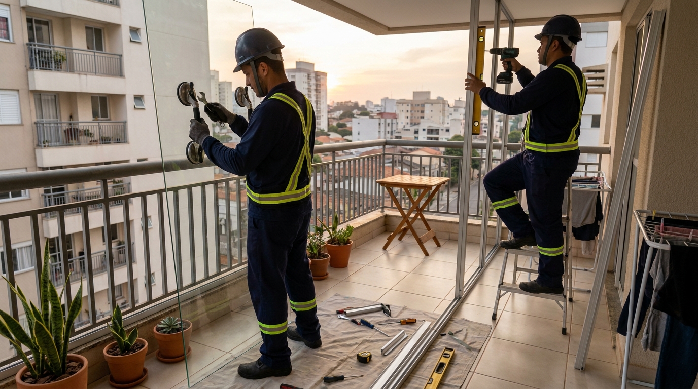 Divisórias em Vidro na Granja do Torto, Brasília‑DF