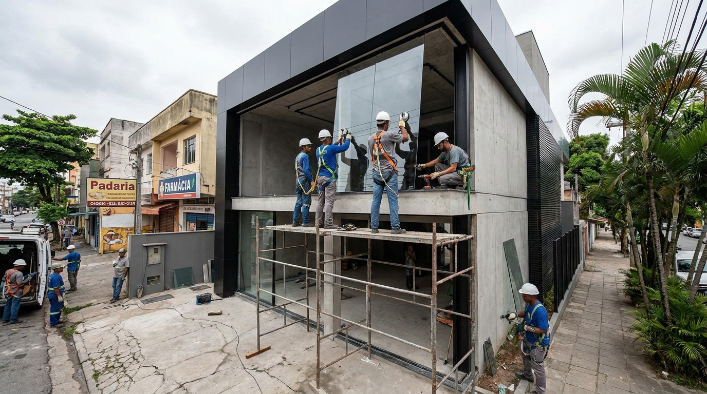 Fachadas para Lojas e Empresas na Ponte Alta, Brasília‑DF