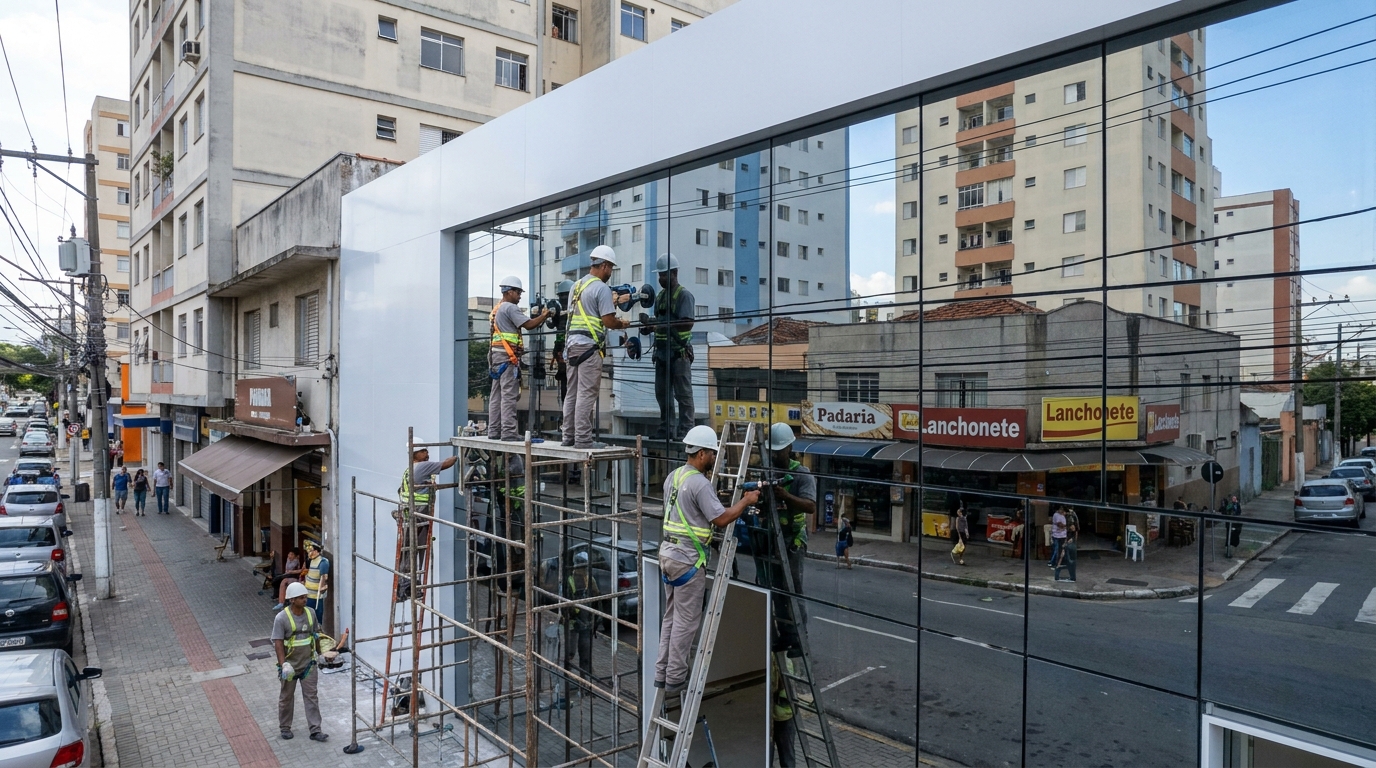 Fechamentos em Vidro na Ponte Alta, Brasília‑DF