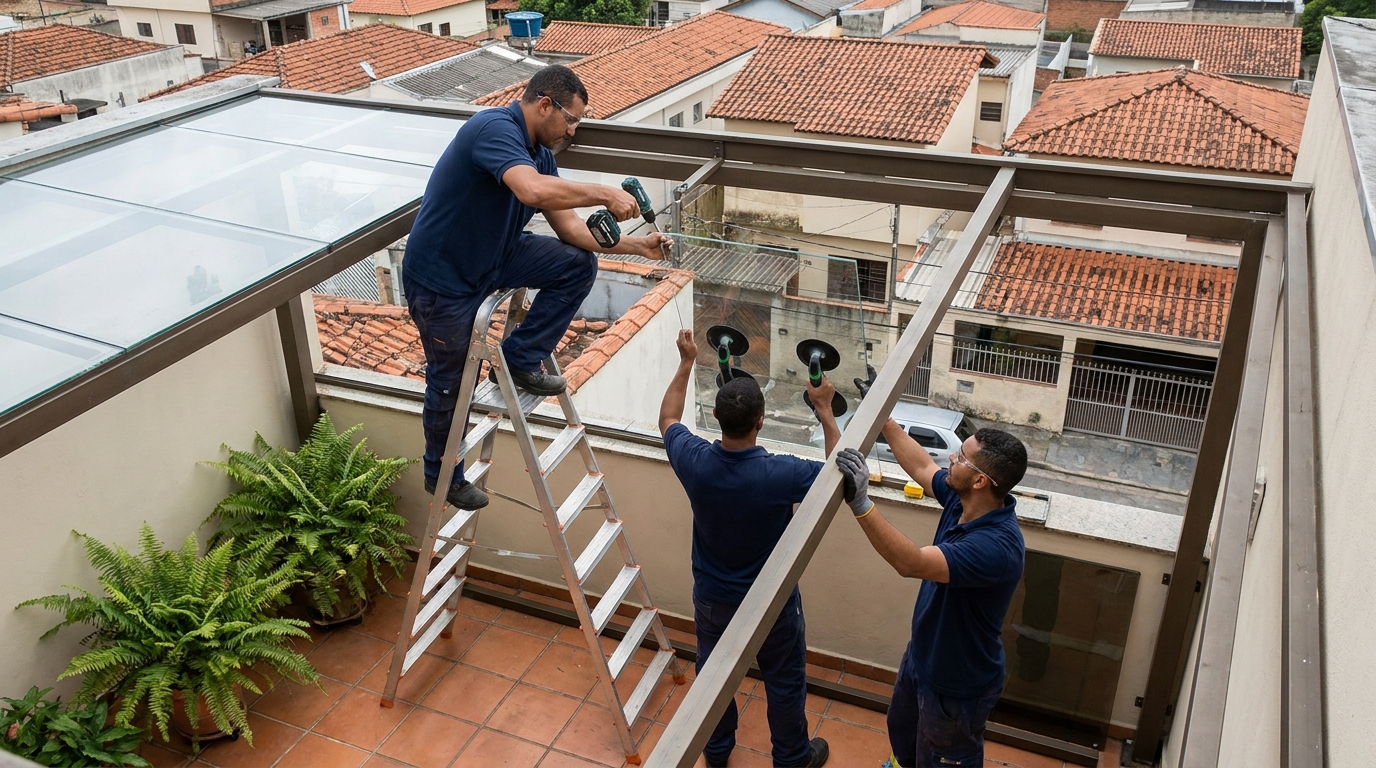 Cobertura de Vidro em Sobradinho, Brasília‑DF